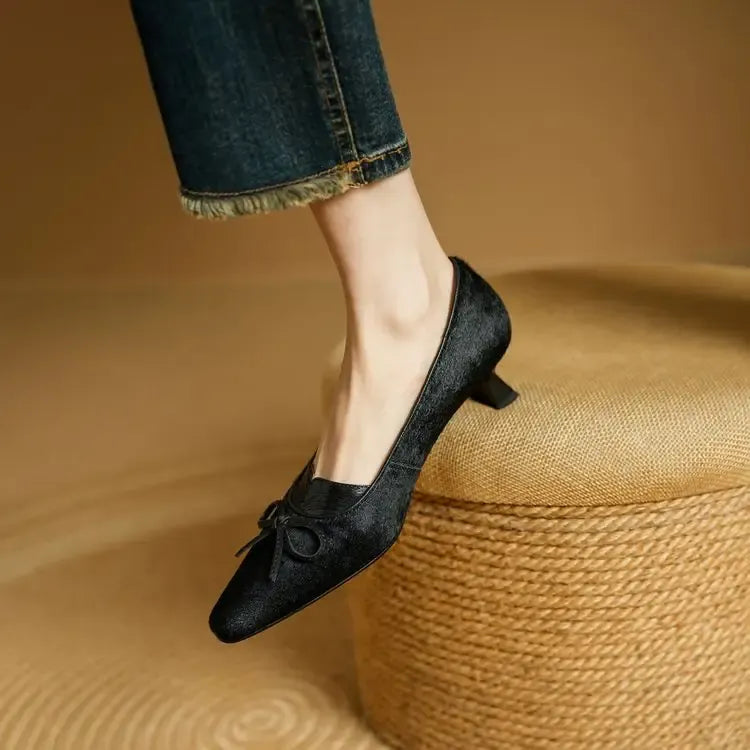 Georgina Genuine Leather Heels — photo 14