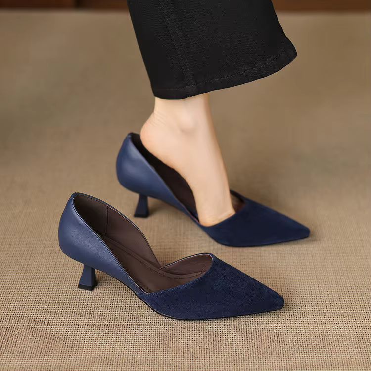Constance Sheep Suede Pumps — photo 13