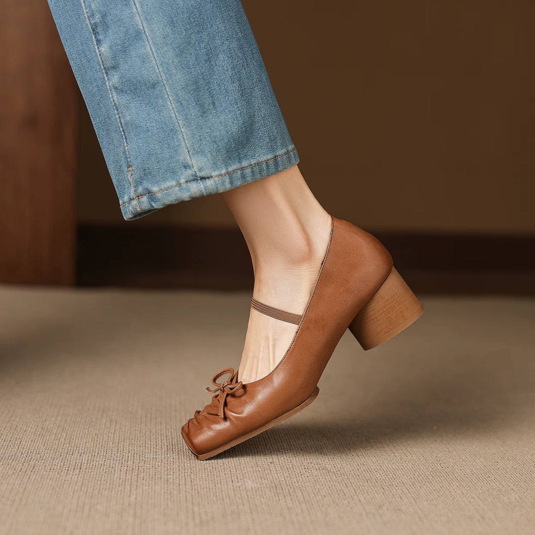 Larkin Genuine Leather Mary Jane Heels — photo 21