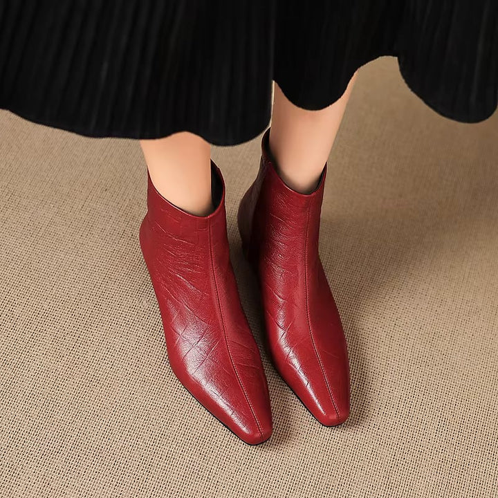 Isla Genuine Leather Ankle Boots — photo 18