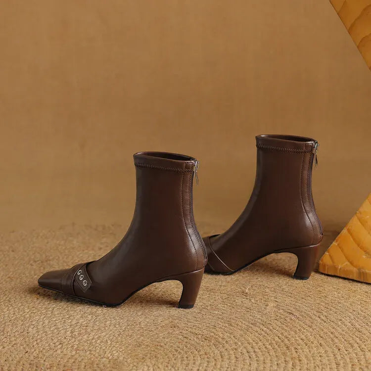 Elena Square Toe Boots — photo 4