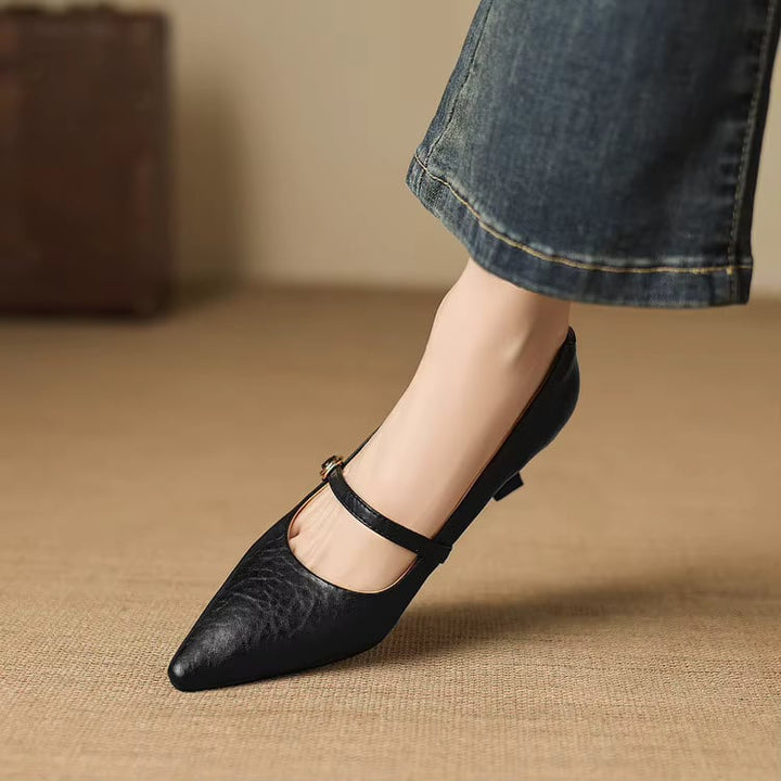 Rosita Genuine Leather Heels — photo 15