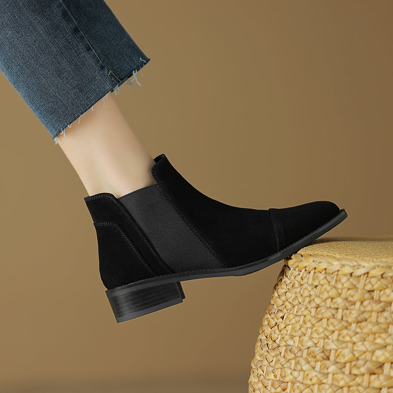 Zadie Genuine Suede Boots