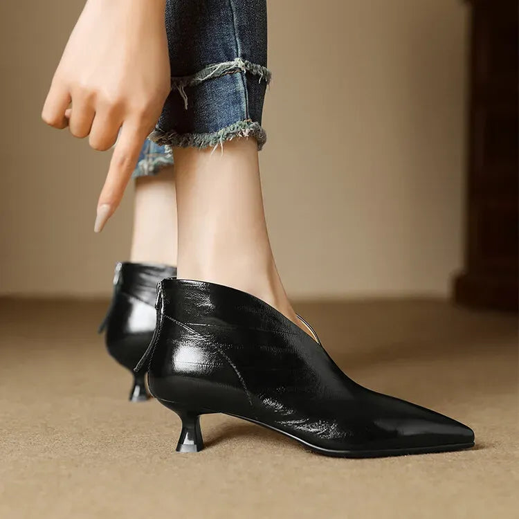 Clara Genuine Leather Ankle Boots — photo 19