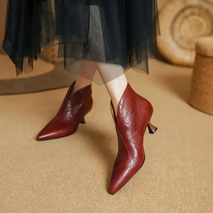 Annika Genuine Leather Boots — photo 15