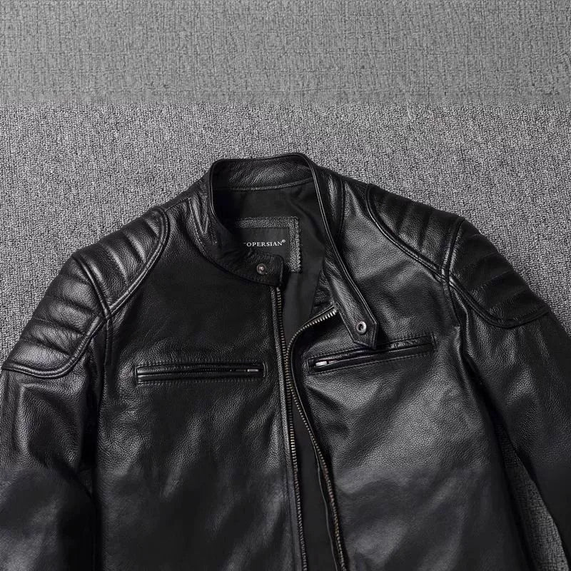 Marcus Cowhide Leather Jacket — photo 4