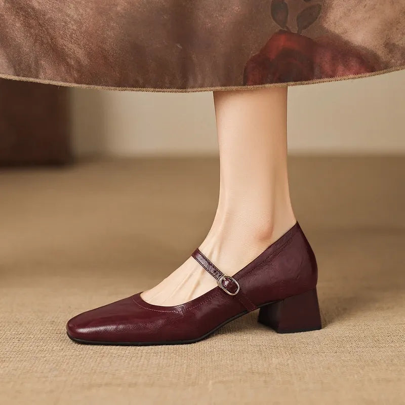 Serena Sheepskin Mary Jane Shoes — photo 14