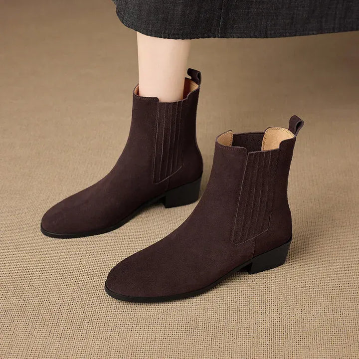 Marina Cow Suede Leather Boots — photo 3