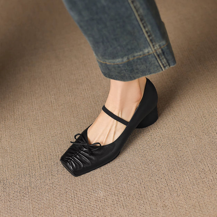 Larkin Genuine Leather Mary Jane Heels — photo 12