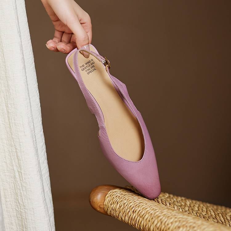 Athena Genuine Leather Slingbacks — photo 27
