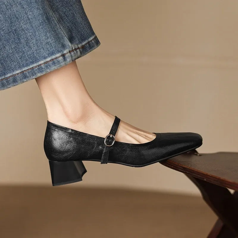 Serena Sheepskin Mary Jane Shoes — photo 2