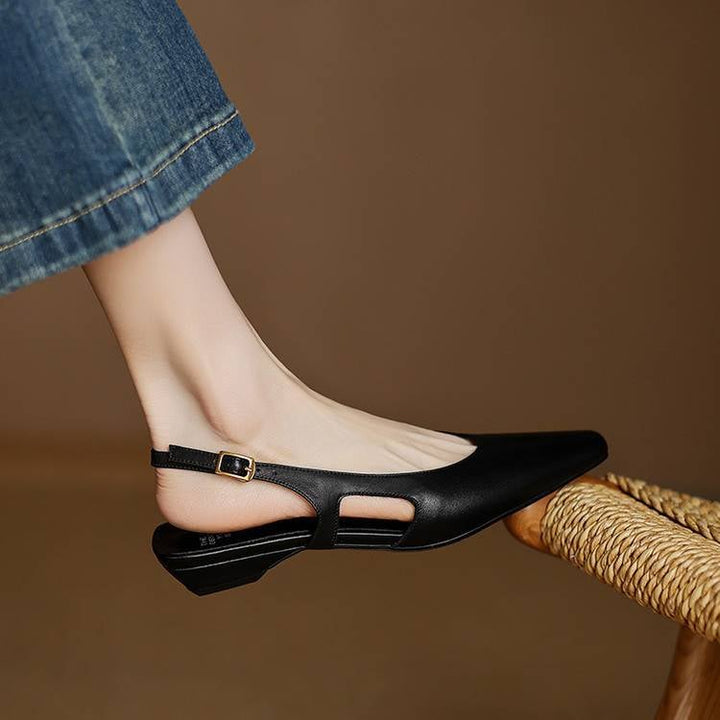 Athena Genuine Leather Slingbacks — photo 23