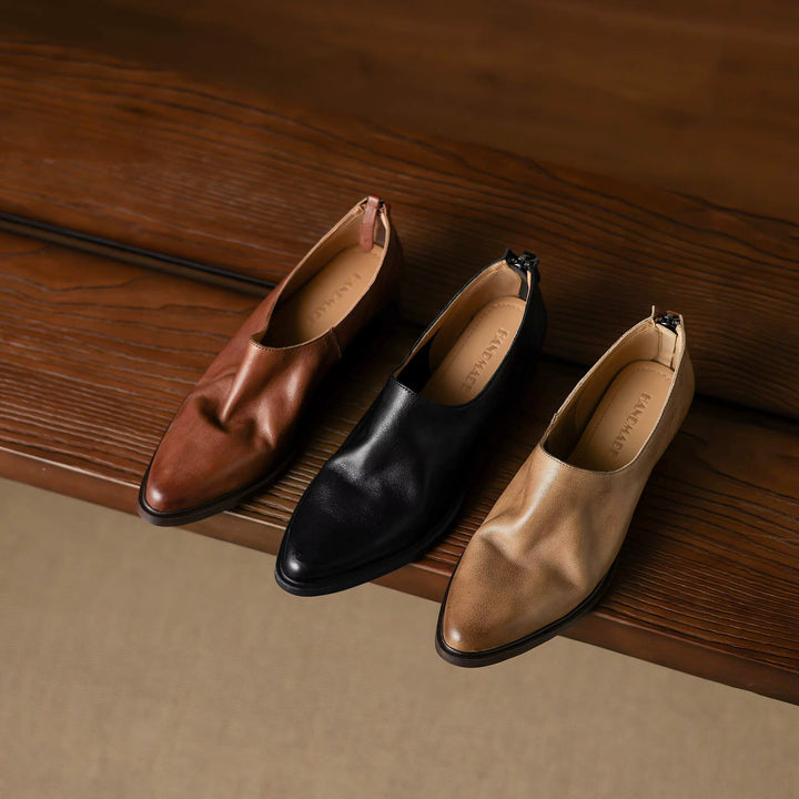 Reba Genuine Leather Loafers — photo 5