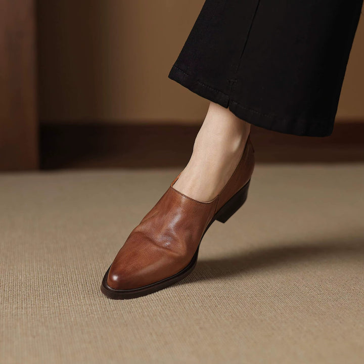 Reba Genuine Leather Loafers — photo 20