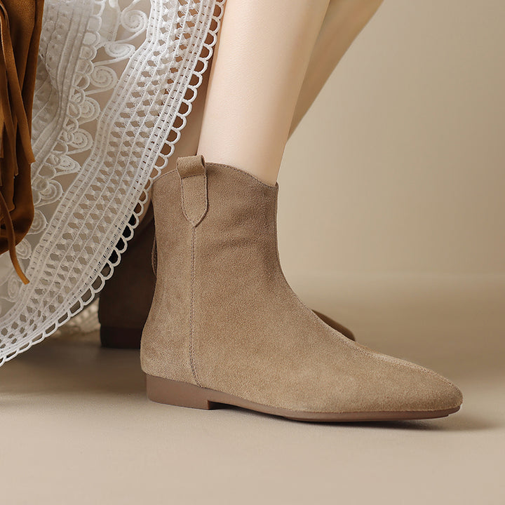 Renata Genuine Suede Chelsea Boots