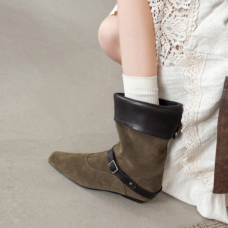 Queli Genuine Suede Boots