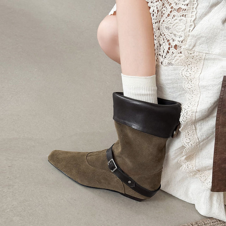Queli Genuine Suede Boots
