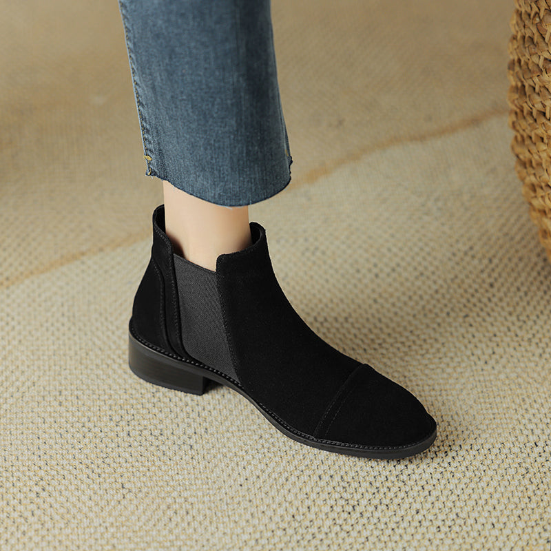 Zadie Genuine Suede Boots