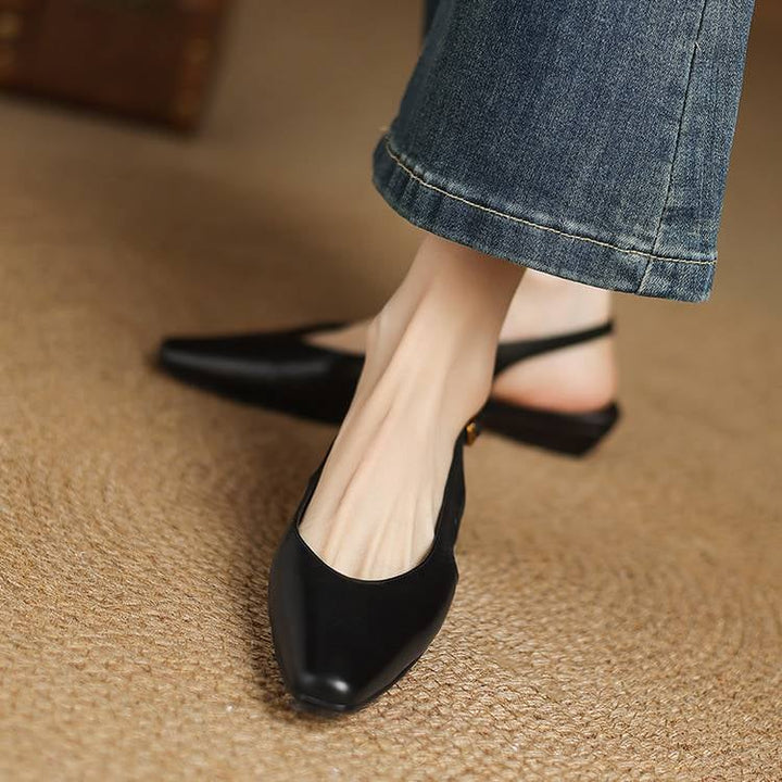 Athena Genuine Leather Slingbacks — photo 21