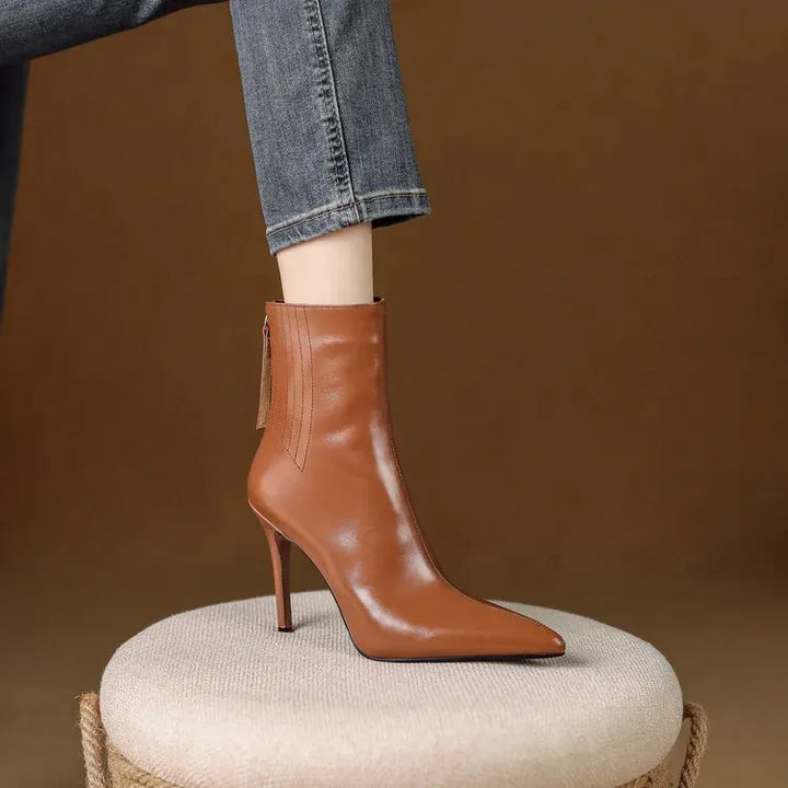 Elena Genuine Leather Boots — photo 17