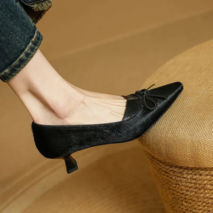 Georgina Genuine Leather Heels — photo 5