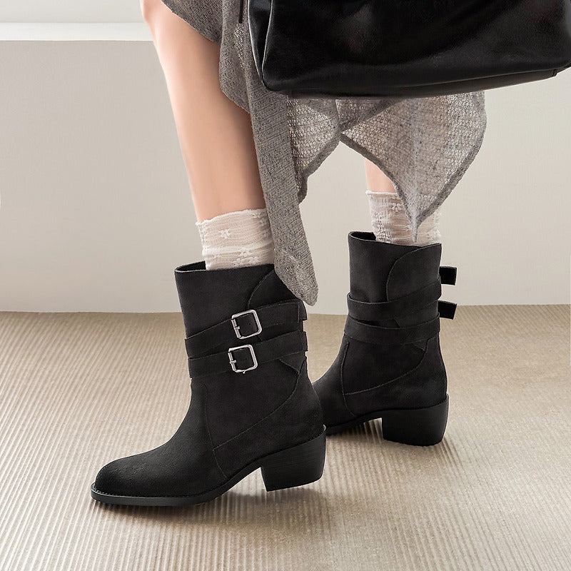 Sienna Genuine Suede Western Boots