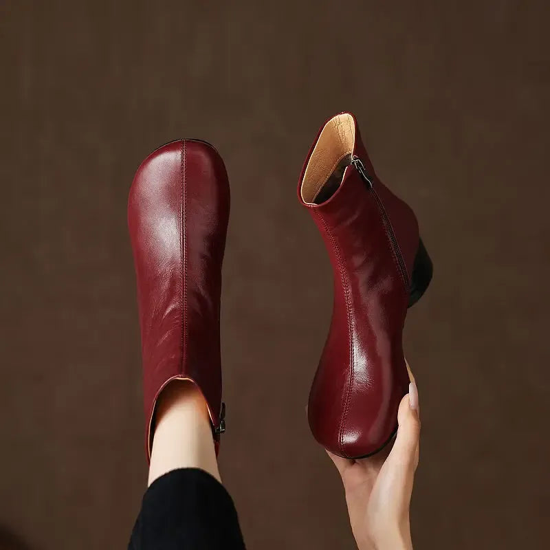 Clara Genuine Leather Boots — photo 10
