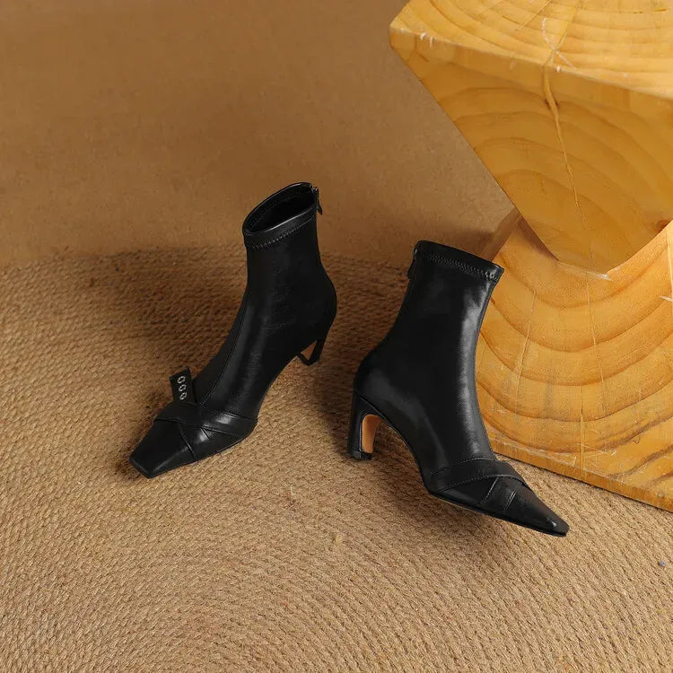 Elena Square Toe Boots — photo 7