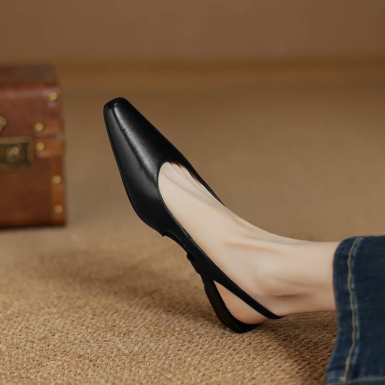 Athena Genuine Leather Slingbacks — photo 26