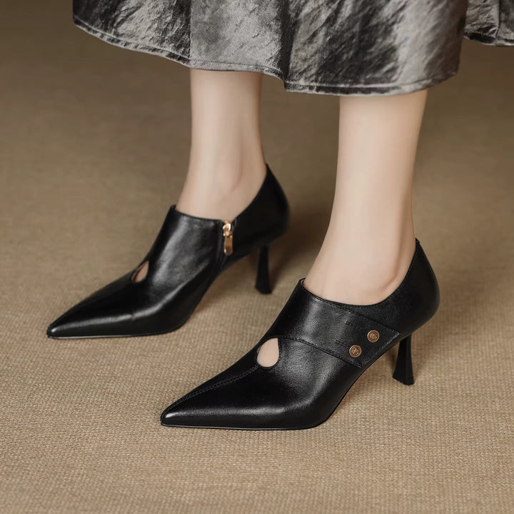Verena Genuine Leather Heels — photo 7