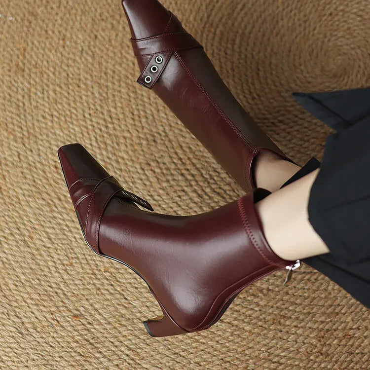 Elena Square Toe Boots — photo 14