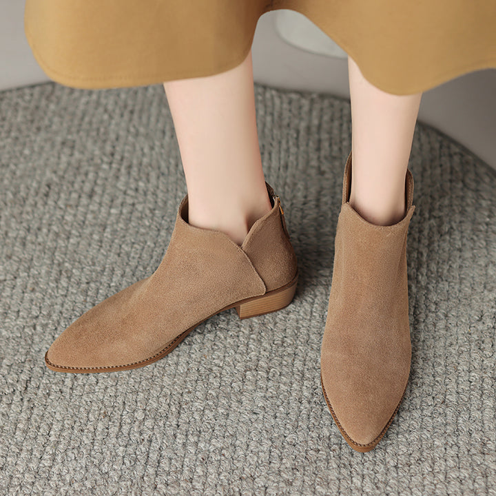 Farah Genuine Leather Ankle Boots