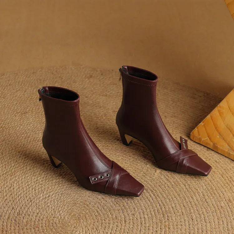 Elena Square Toe Boots — photo 3