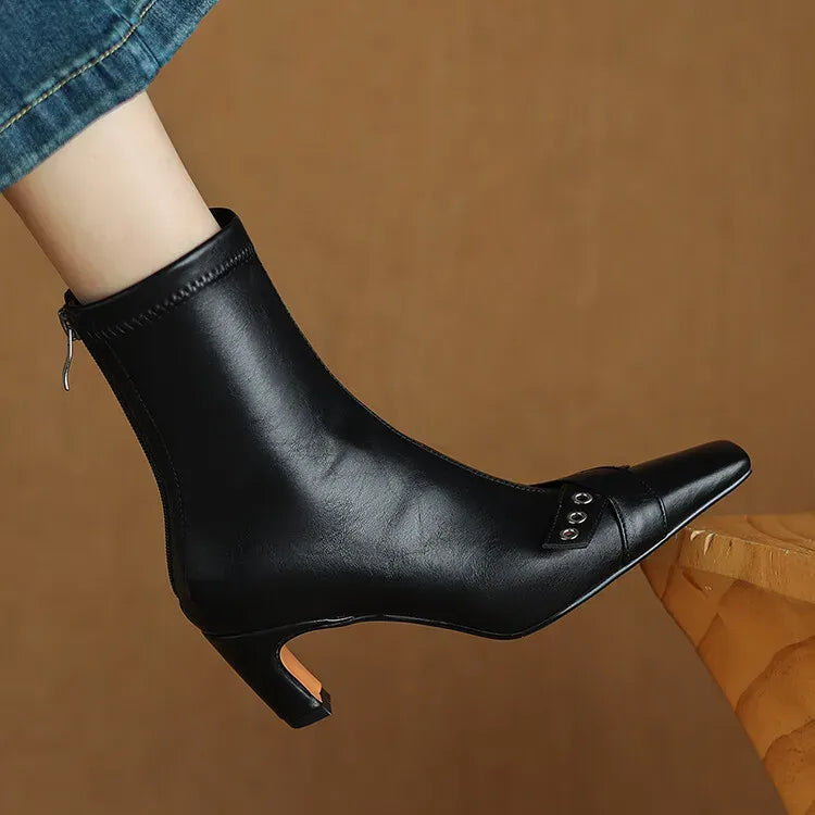 Elena Square Toe Boots — photo 22