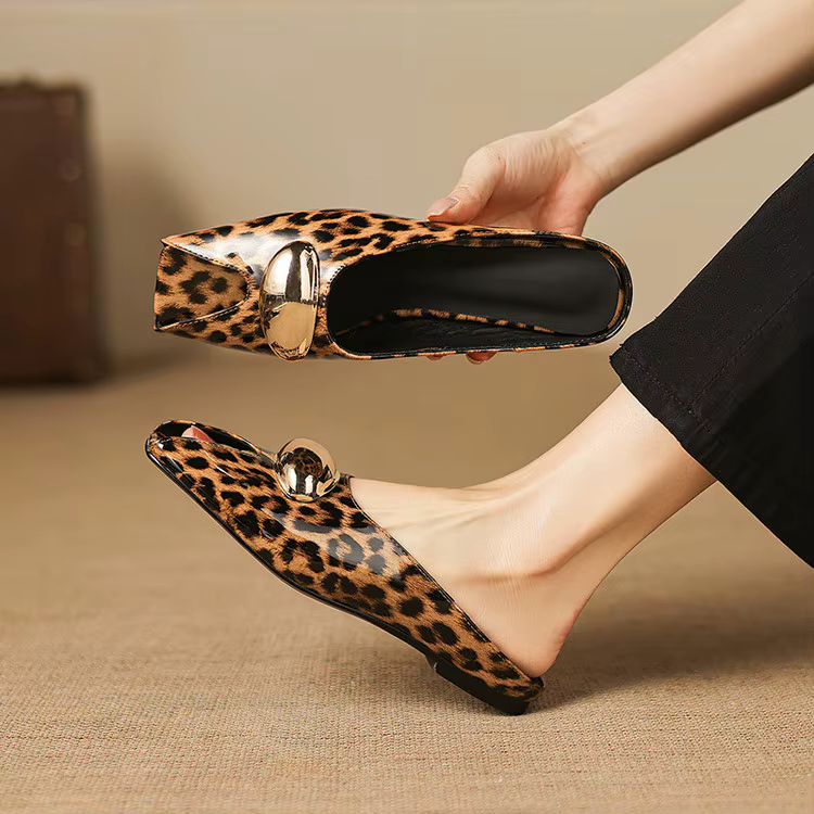 Ivona Genuine Leather Mules — photo 9