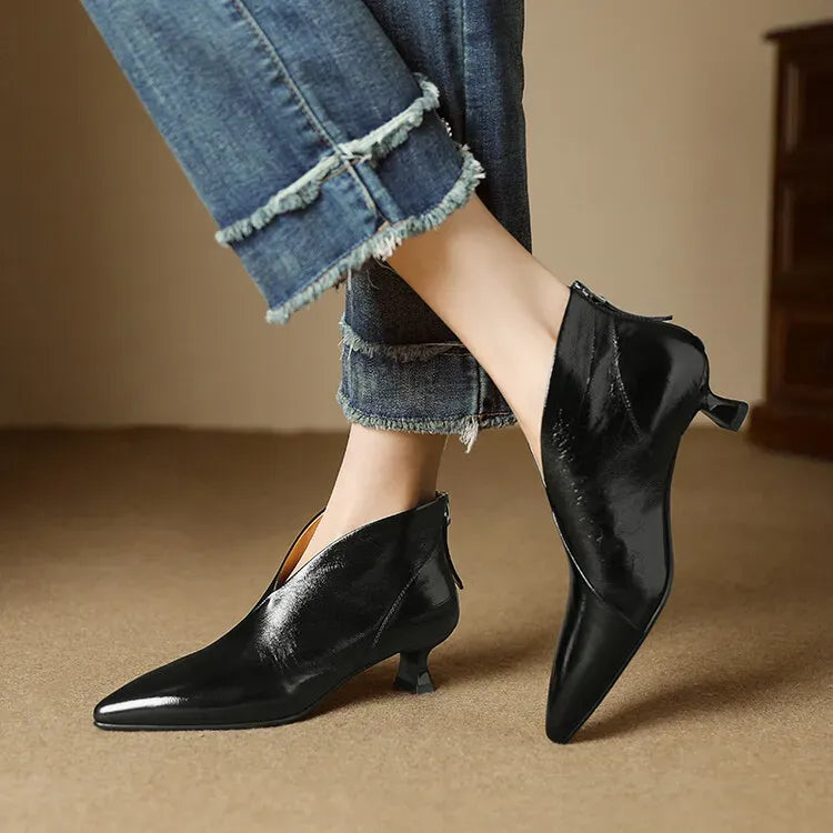 Clara Genuine Leather Ankle Boots — photo 20