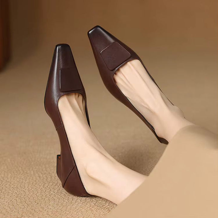 Zelda Genuine Leather Heels — photo 9