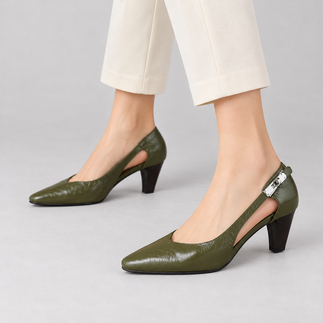 Annora Genuine Leather Heels