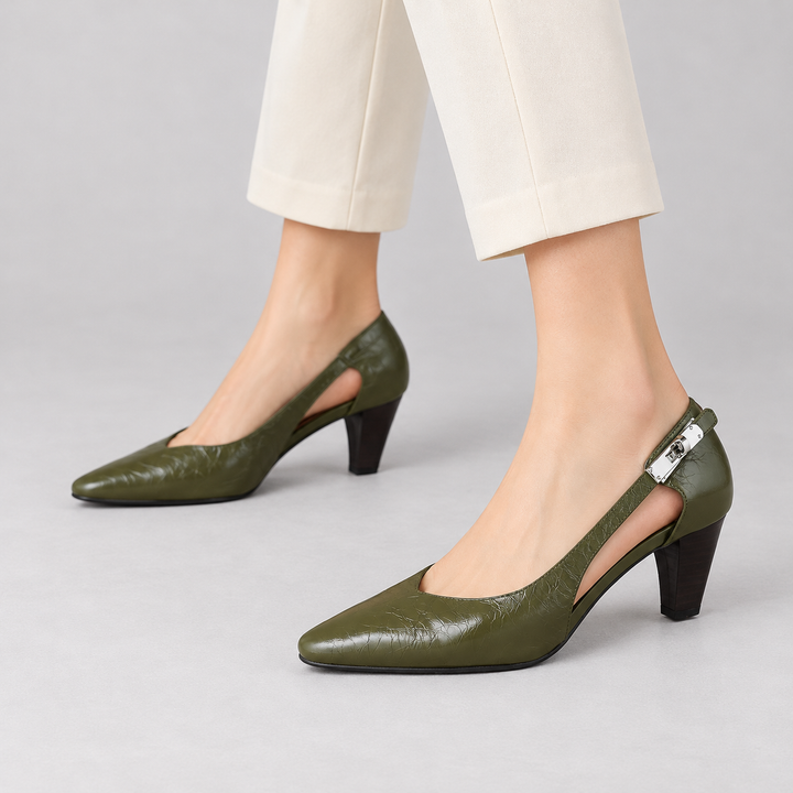 Annora Genuine Leather Heels
