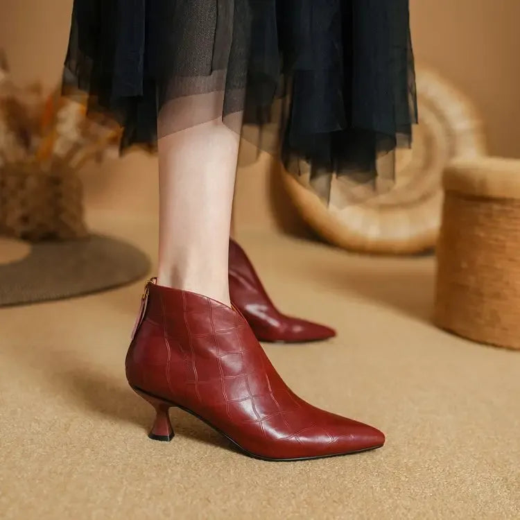 Annika Genuine Leather Boots — photo 16