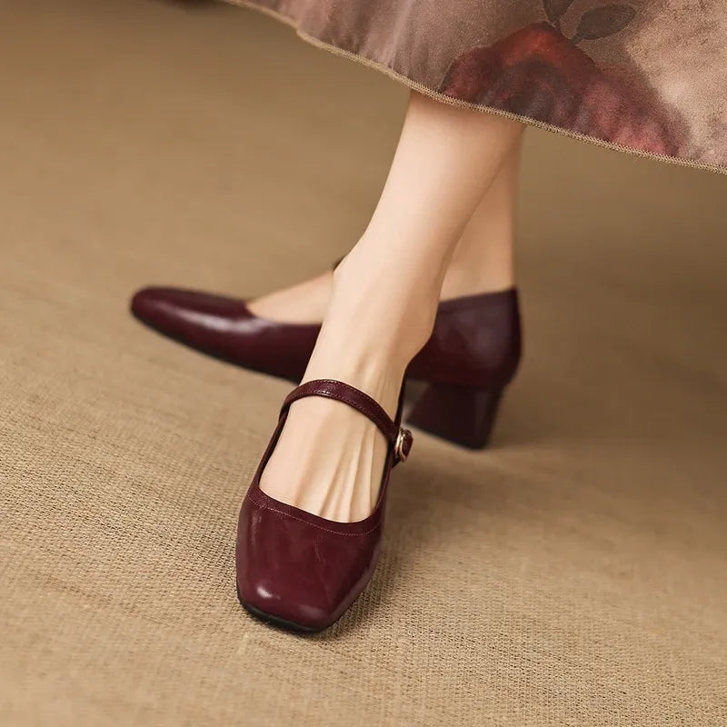 Serena Sheepskin Mary Jane Shoes — photo 13
