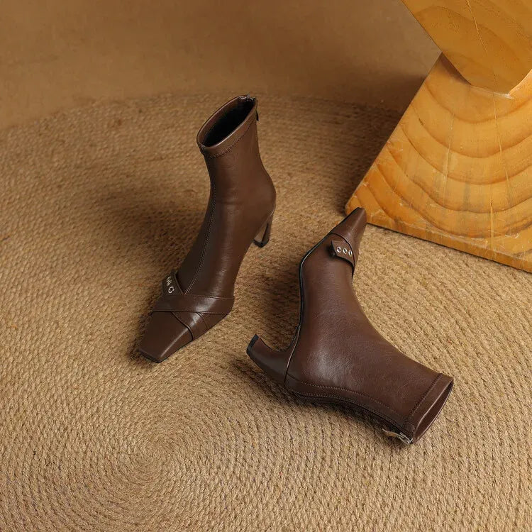 Elena Square Toe Boots — photo 5