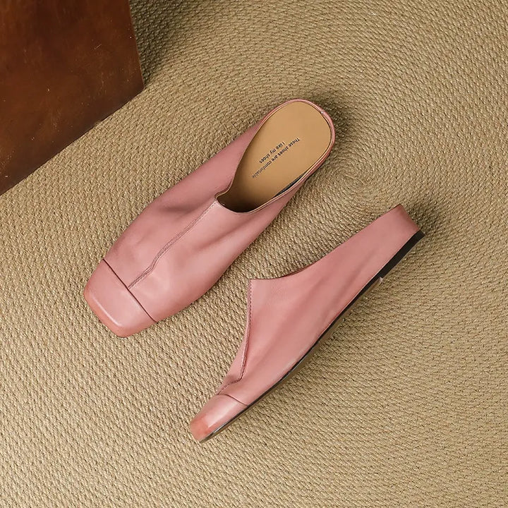Marina Washed Horsehide Mules — photo 1
