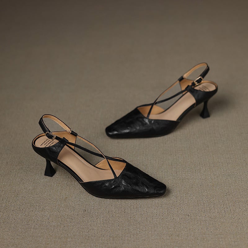 Thora Genuine Leather Heels — photo 13