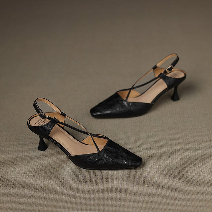Thora Genuine Leather Heels — photo 13