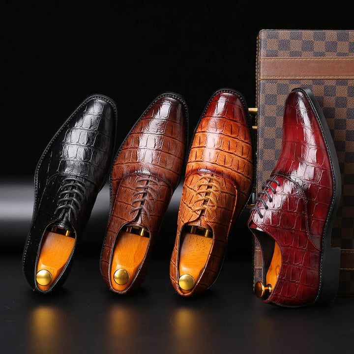 Rovian Lace-Up Leather Oxford Shoes