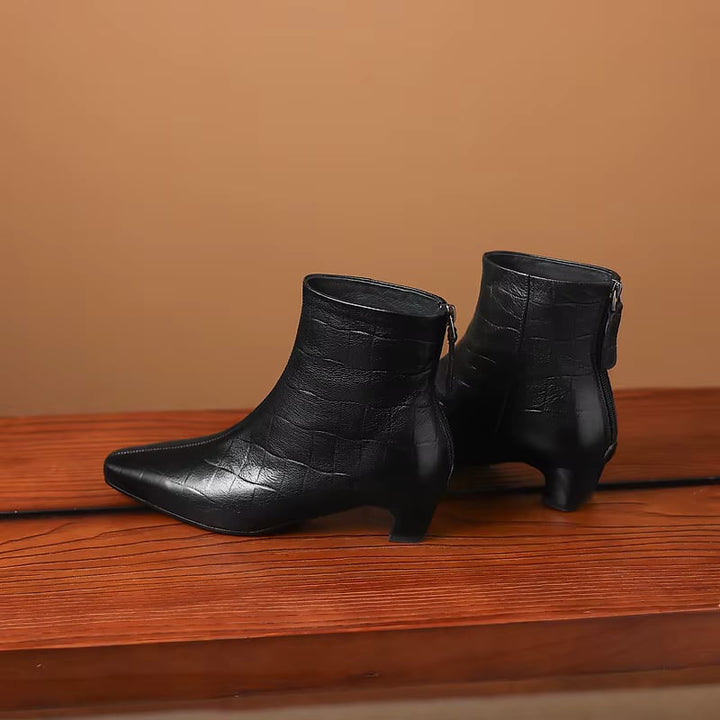 Isla Genuine Leather Ankle Boots — photo 9