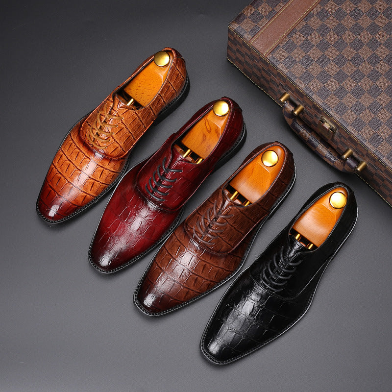 Rovian Lace-Up Leather Oxford Shoes
