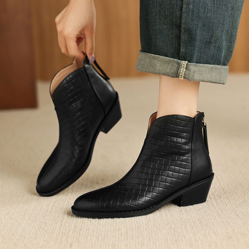 Camila Genuine Leather Ankle Boots