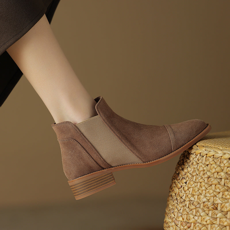 Zadie Genuine Suede Boots